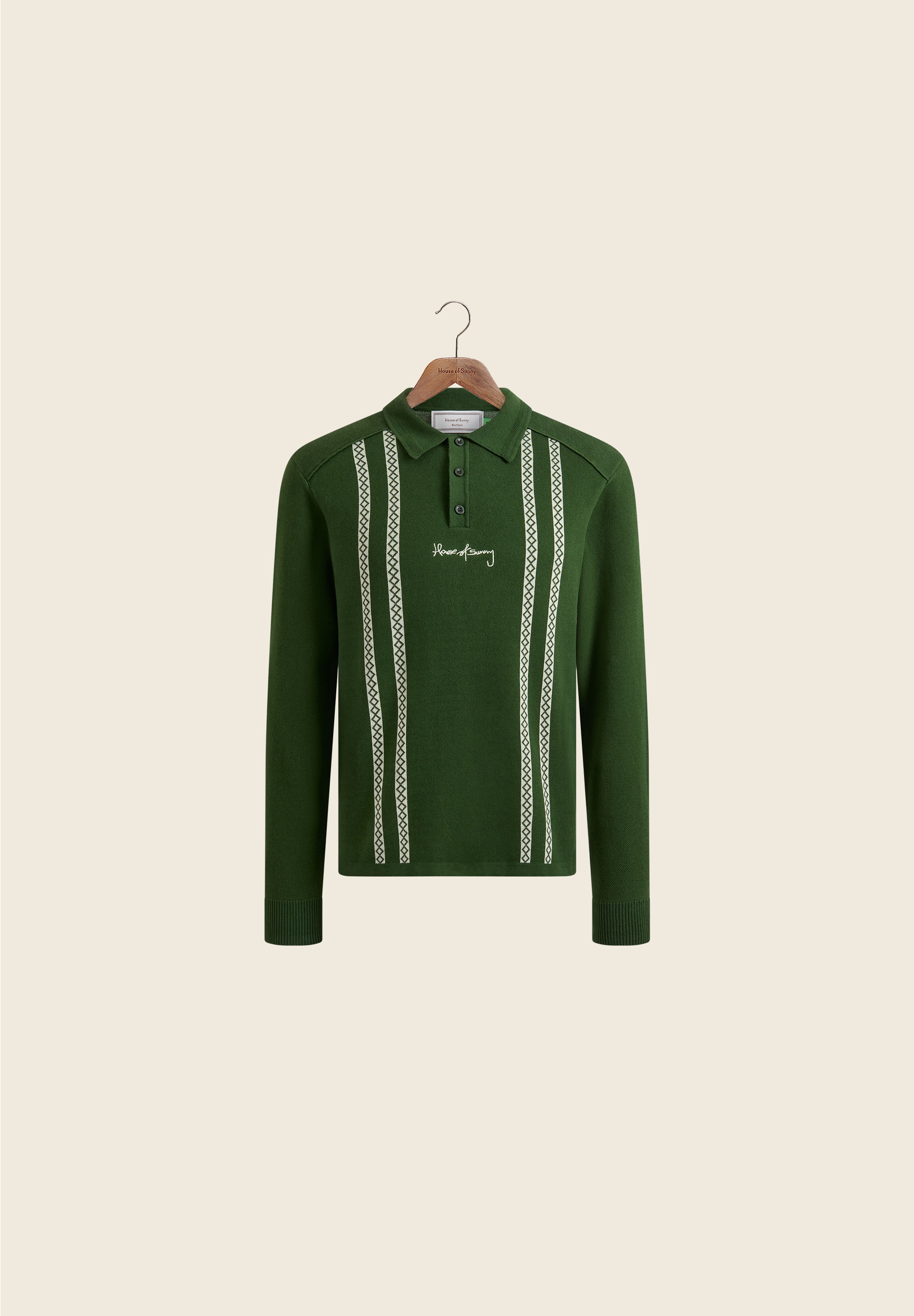 STRIPE KNITTED RUGBY SHIRT