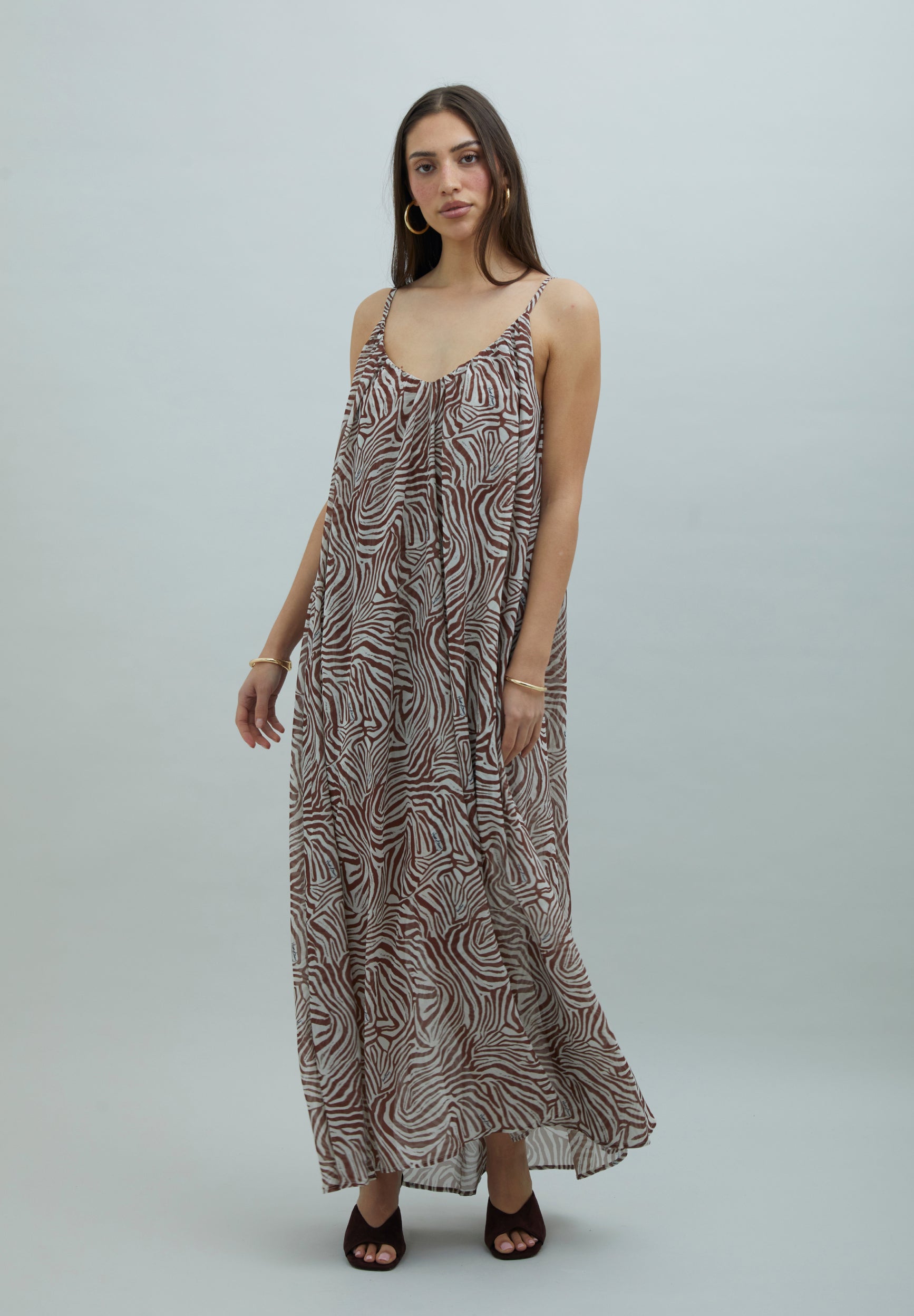 ZEBRA TRAPEZE DRESS