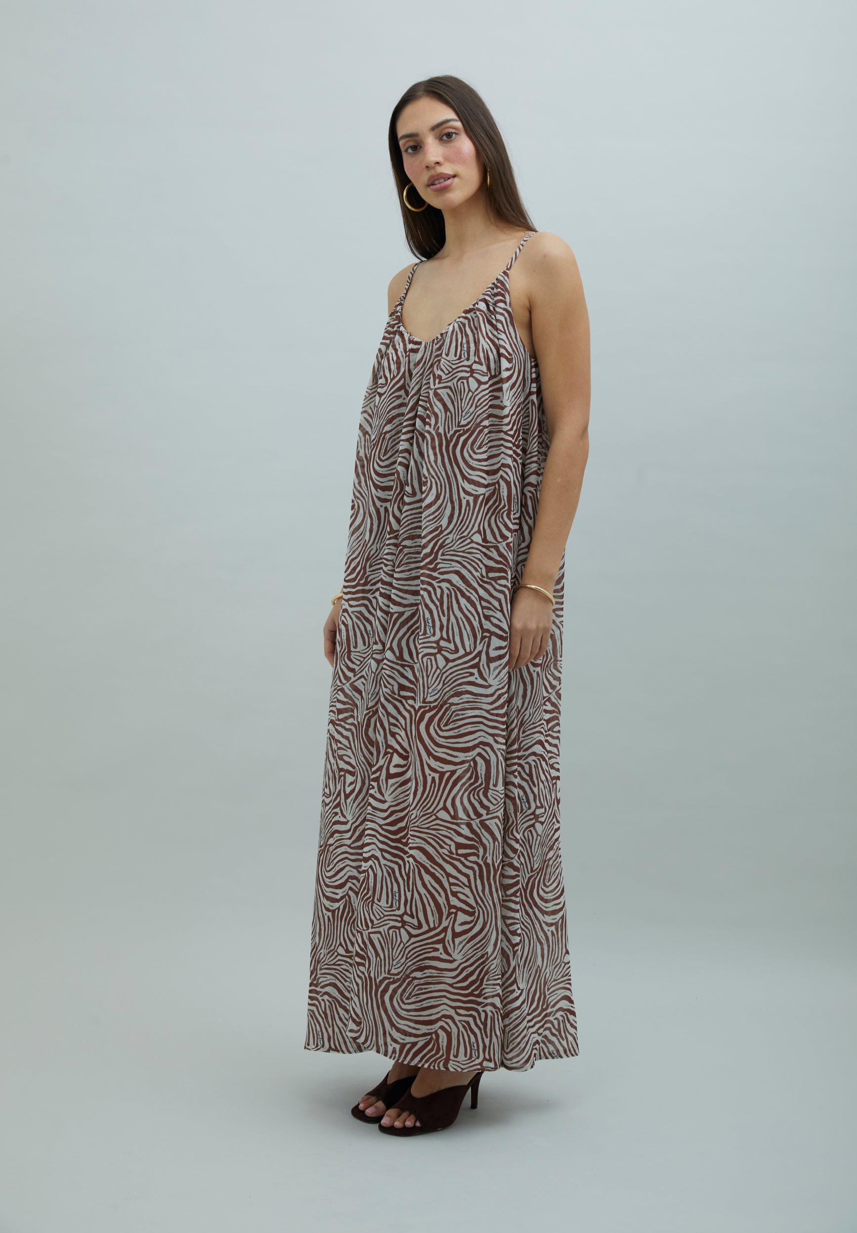 ZEBRA TRAPEZE DRESS