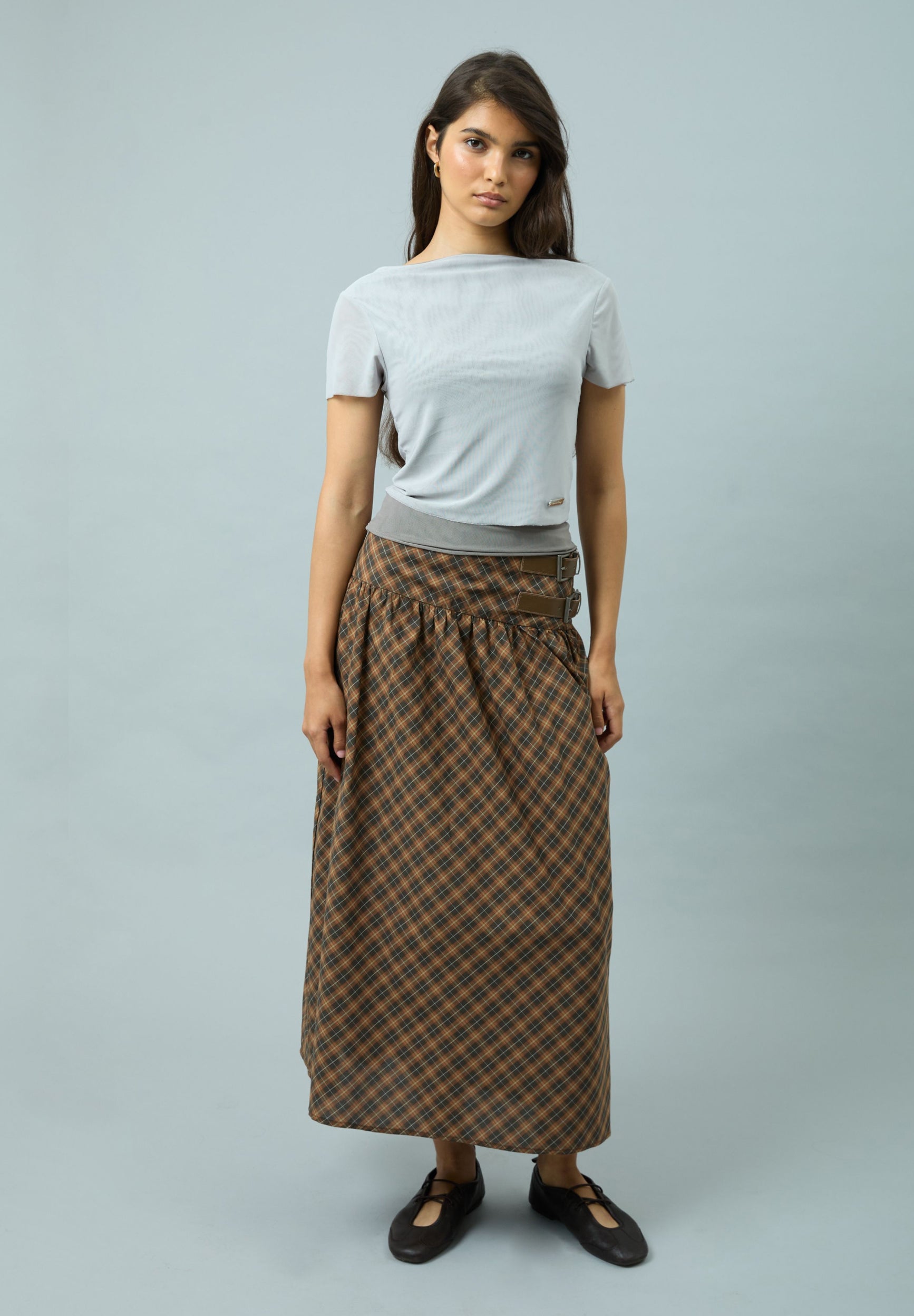 GREY DOUBLE LAYER TOP