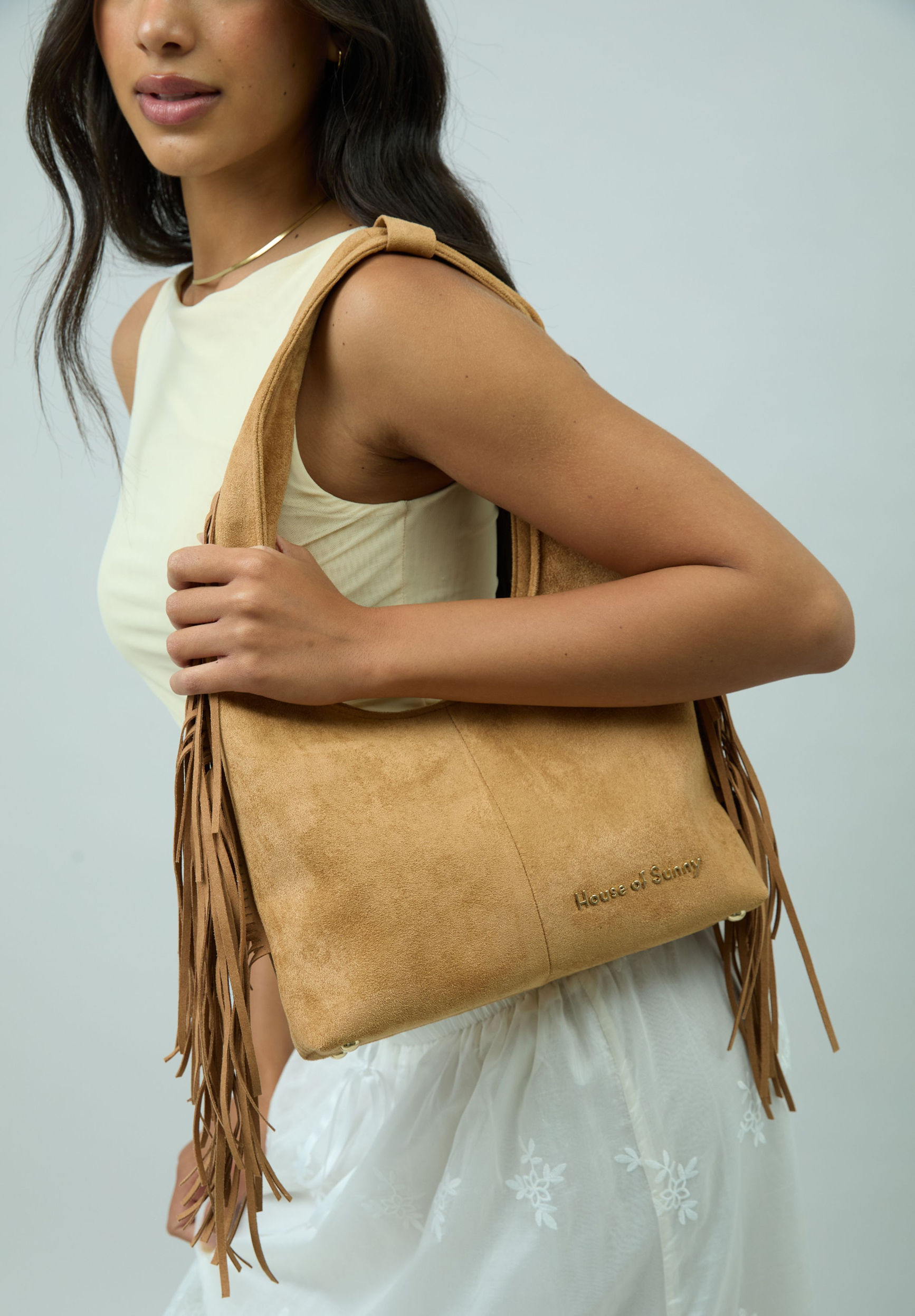 TASSEL FRINGE SLING BAG