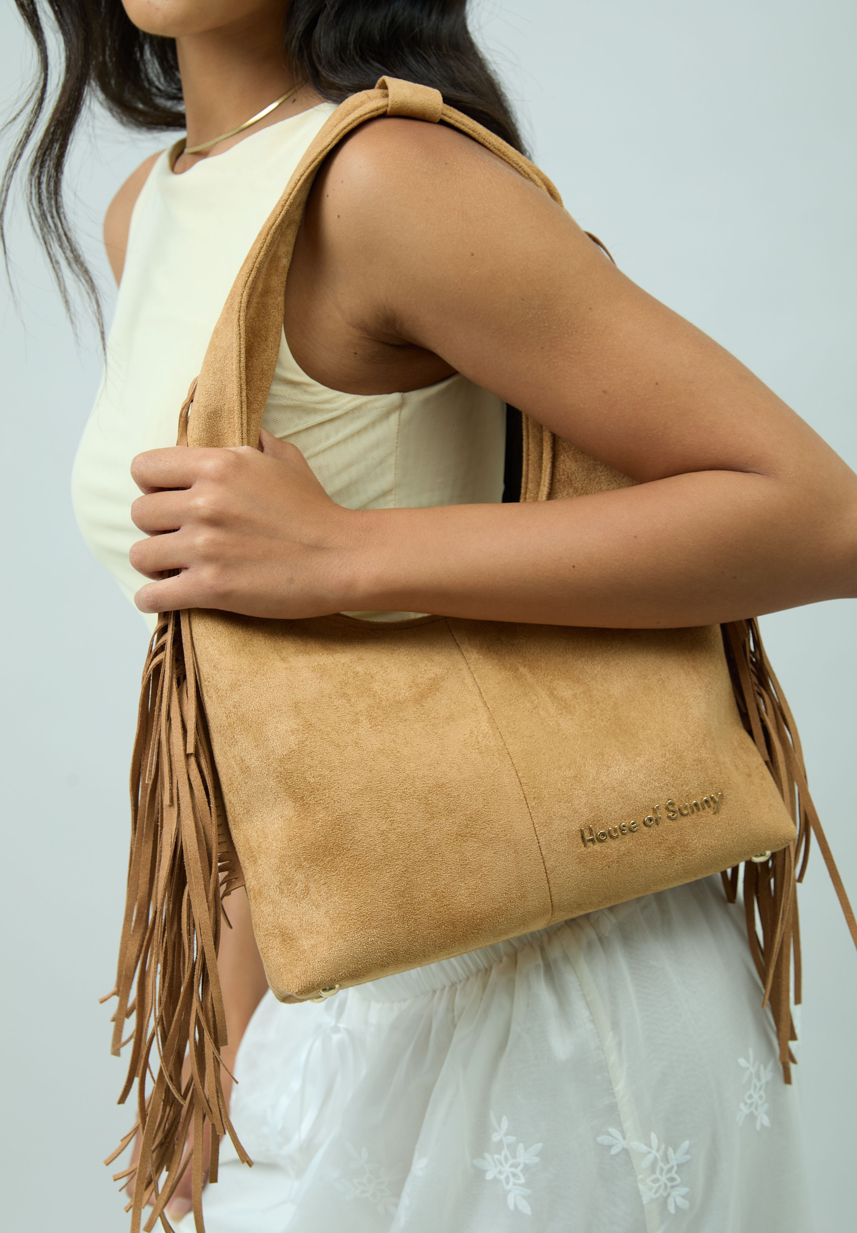 TASSEL FRINGE SLING BAG