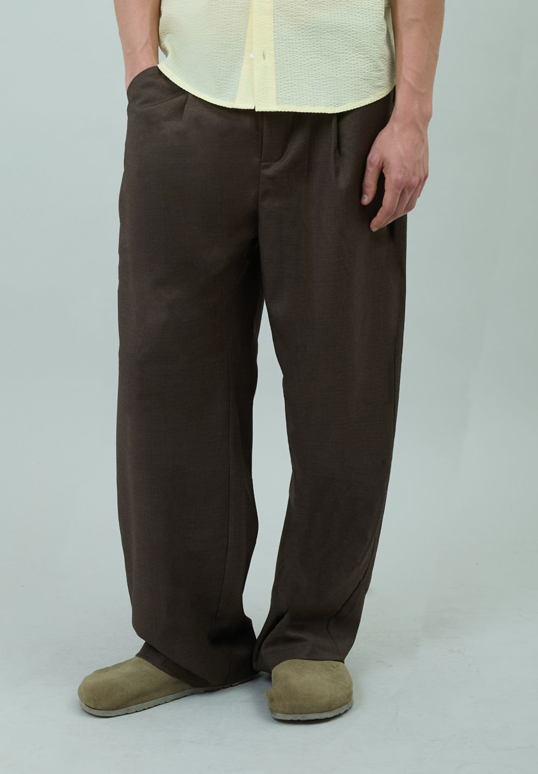 PLEATED SUIT TROUSER