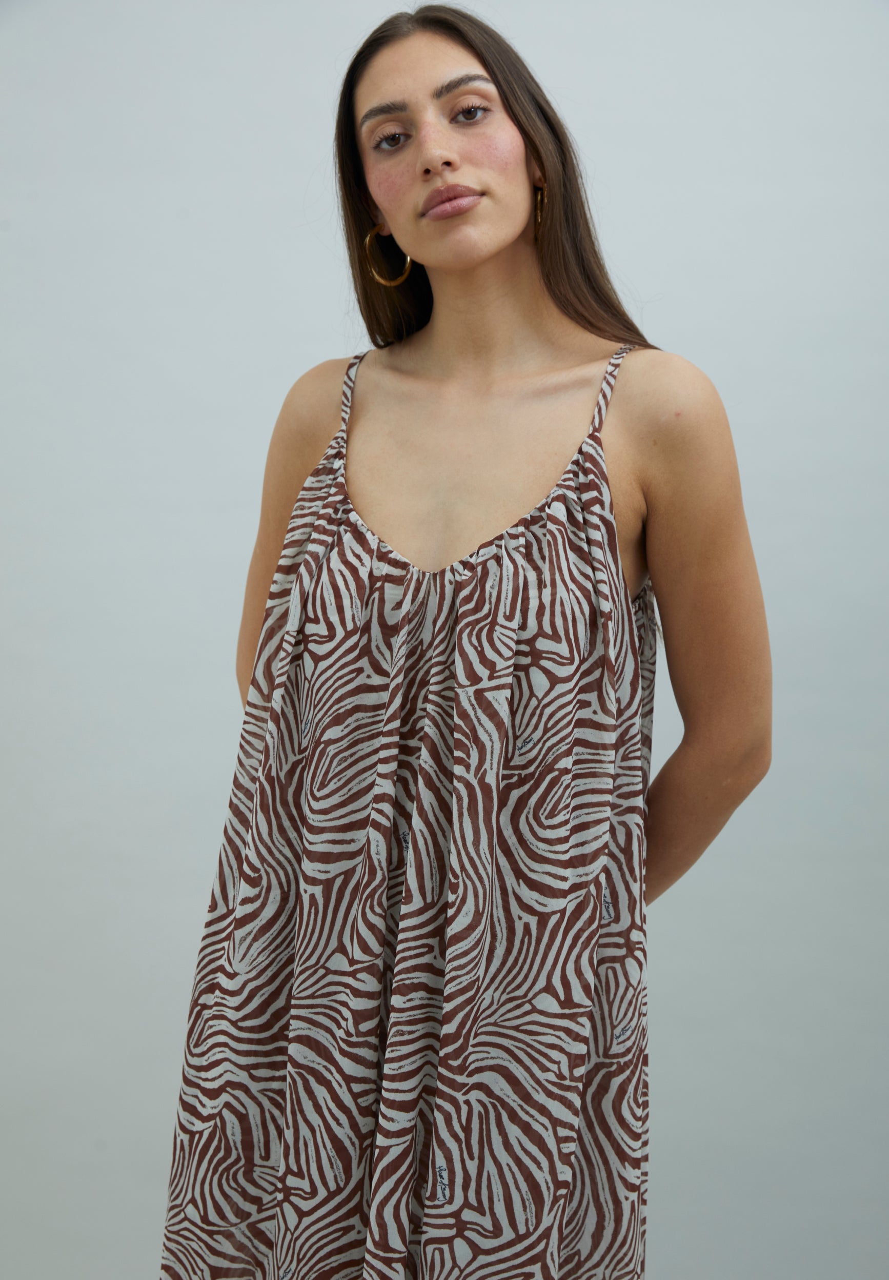 ZEBRA TRAPEZE  DRESS