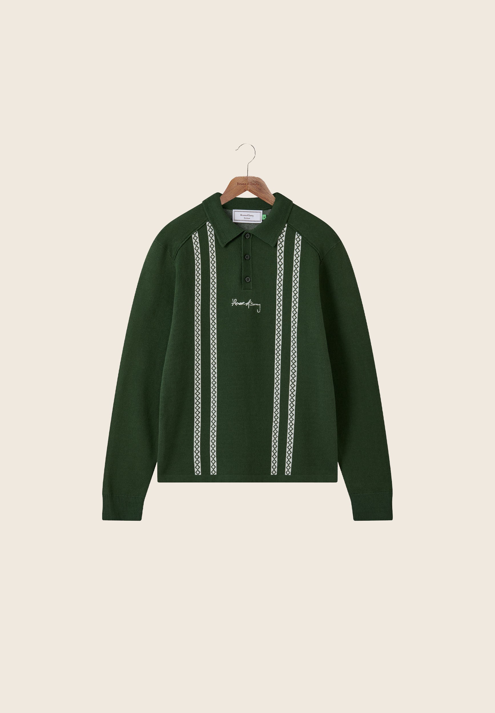 STRIPE KNITTED RUGBY SHIRT