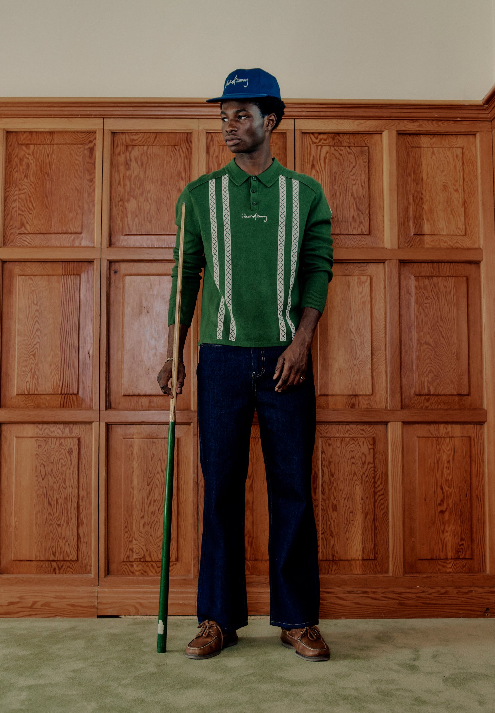 STRIPE KNITTED RUGBY SHIRT