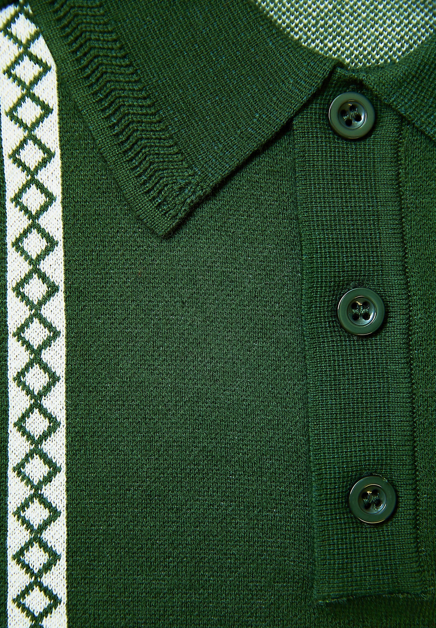 STRIPE KNITTED RUGBY SHIRT