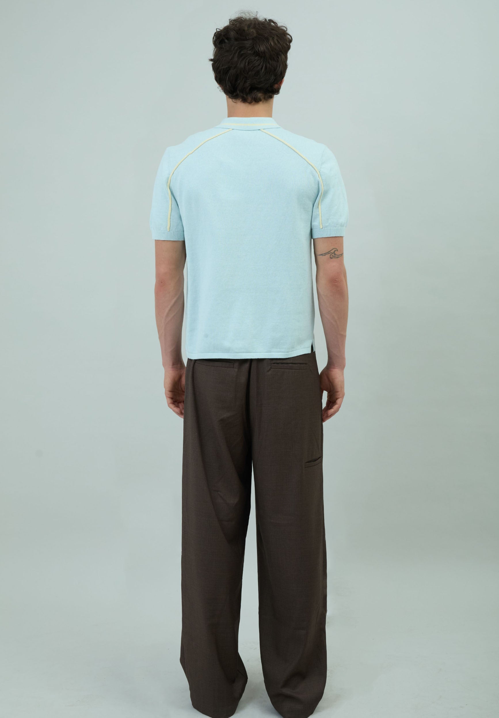 BUTTON DOWN KNITTED POLO